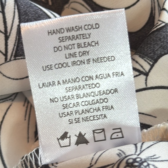 Nicole Miller Monochrome Floral Midi Dress - Picture 10 of 13